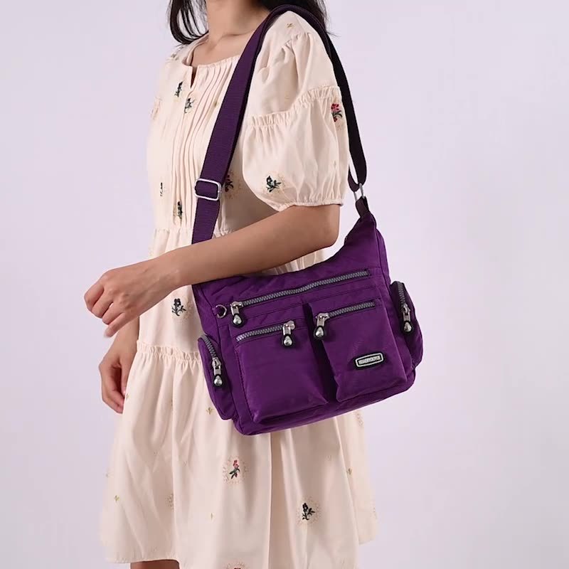 Women Shoulder Bags Multiple Pockets Waterproof Crossbody Bags - Image 9