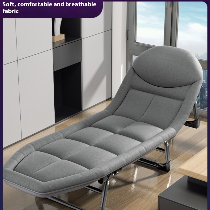 Single Office Lunch Break Recliner Folding Camp Bed - Image 2