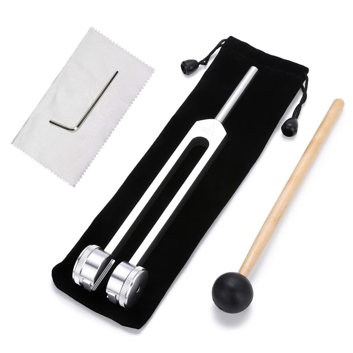 128 Hz Tuning Fork Set Weighted Bio-Acoustic Tuning Fork For Healing Chakra,Sound Therapy,Reliever Stress - Image 5
