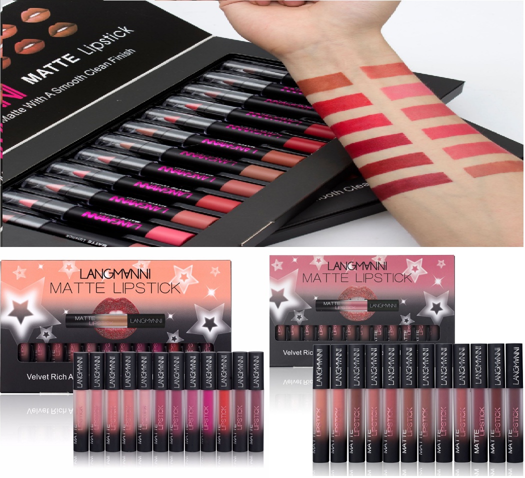 Matte Lipstick Waterproof Long-lasting Velvet Lipstick Set - Image 5