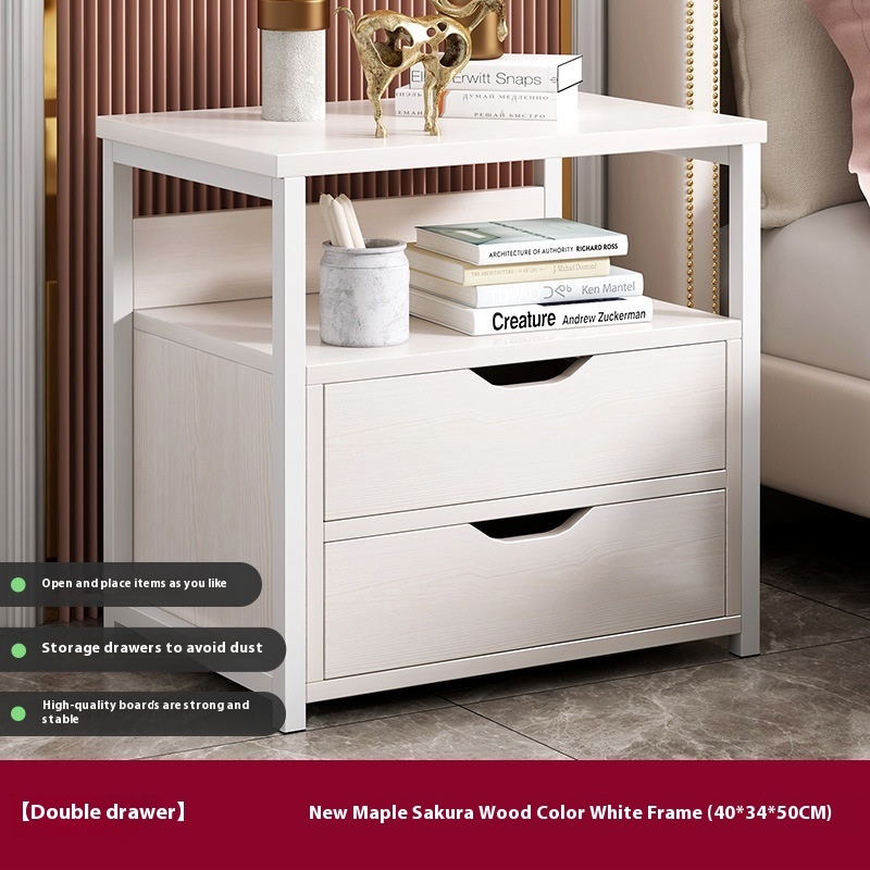 Multifunctional Bedroom Bedside Table Minimalist Bedside Storage Storage Cabinet - Image 7