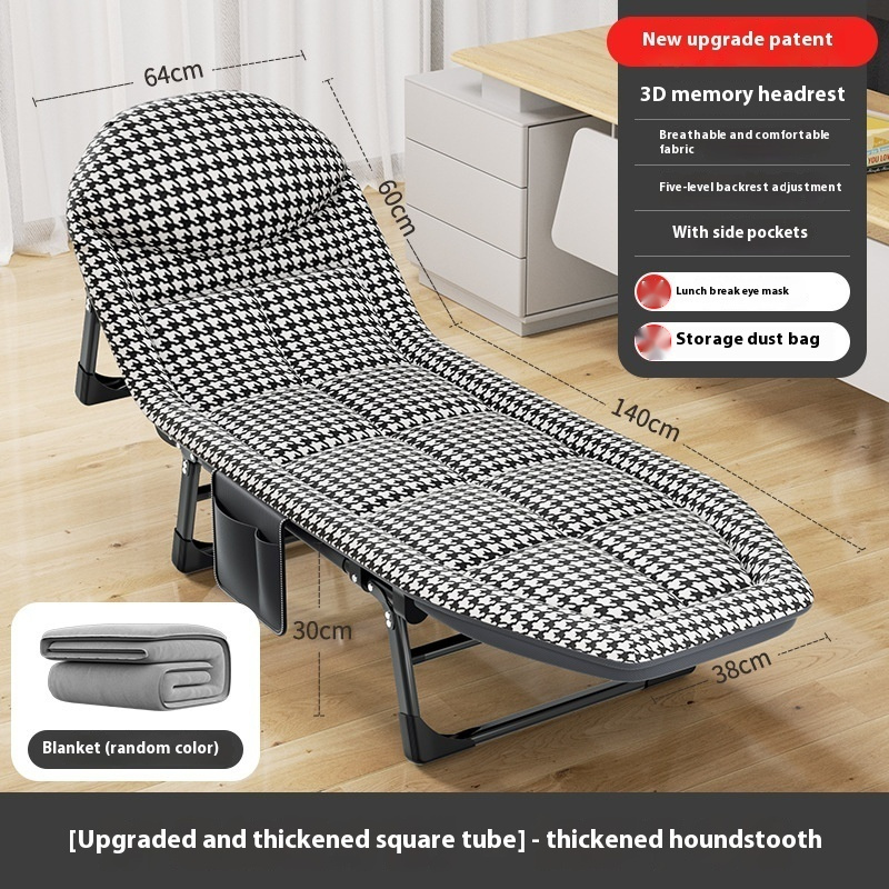 Single Office Lunch Break Recliner Folding Camp Bed - Image 10