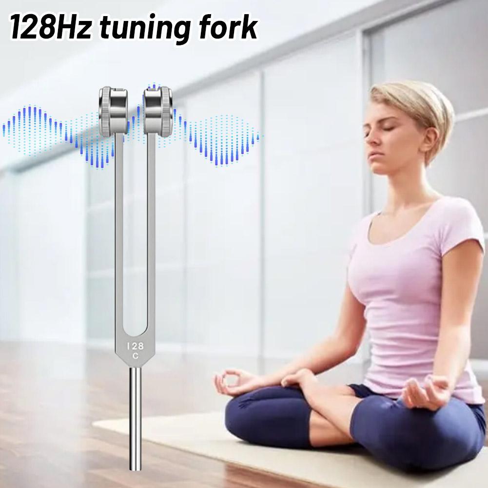 128 Hz Tuning Fork Set Weighted Bio-Acoustic Tuning Fork For Healing Chakra,Sound Therapy,Reliever Stress - Image 7