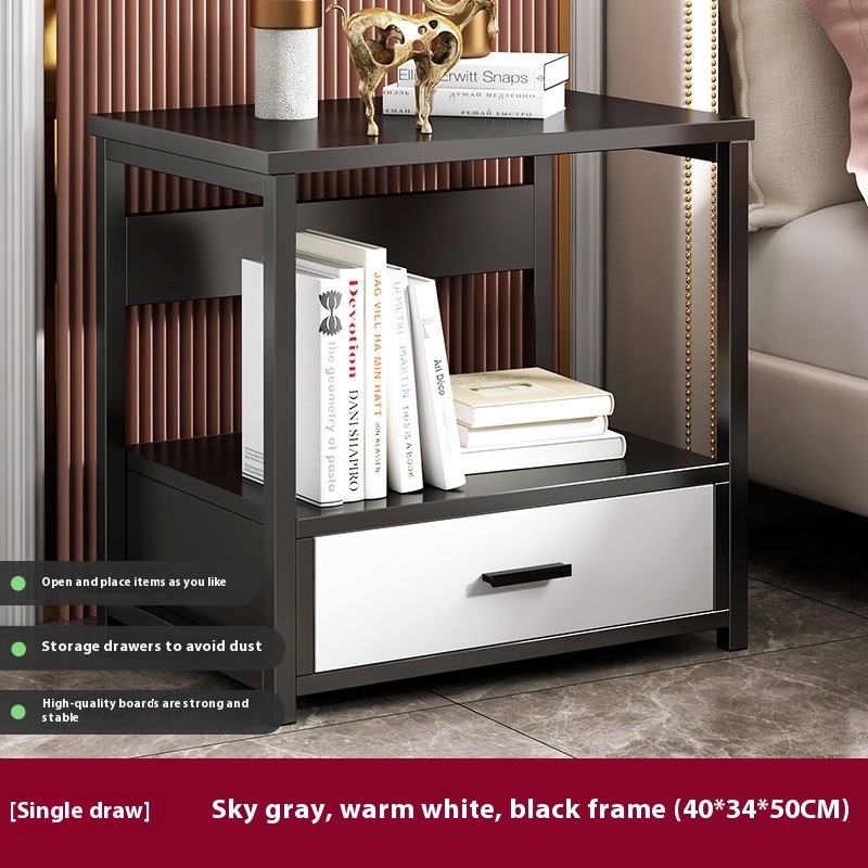 Multifunctional Bedroom Bedside Table Minimalist Bedside Storage Storage Cabinet - Image 6