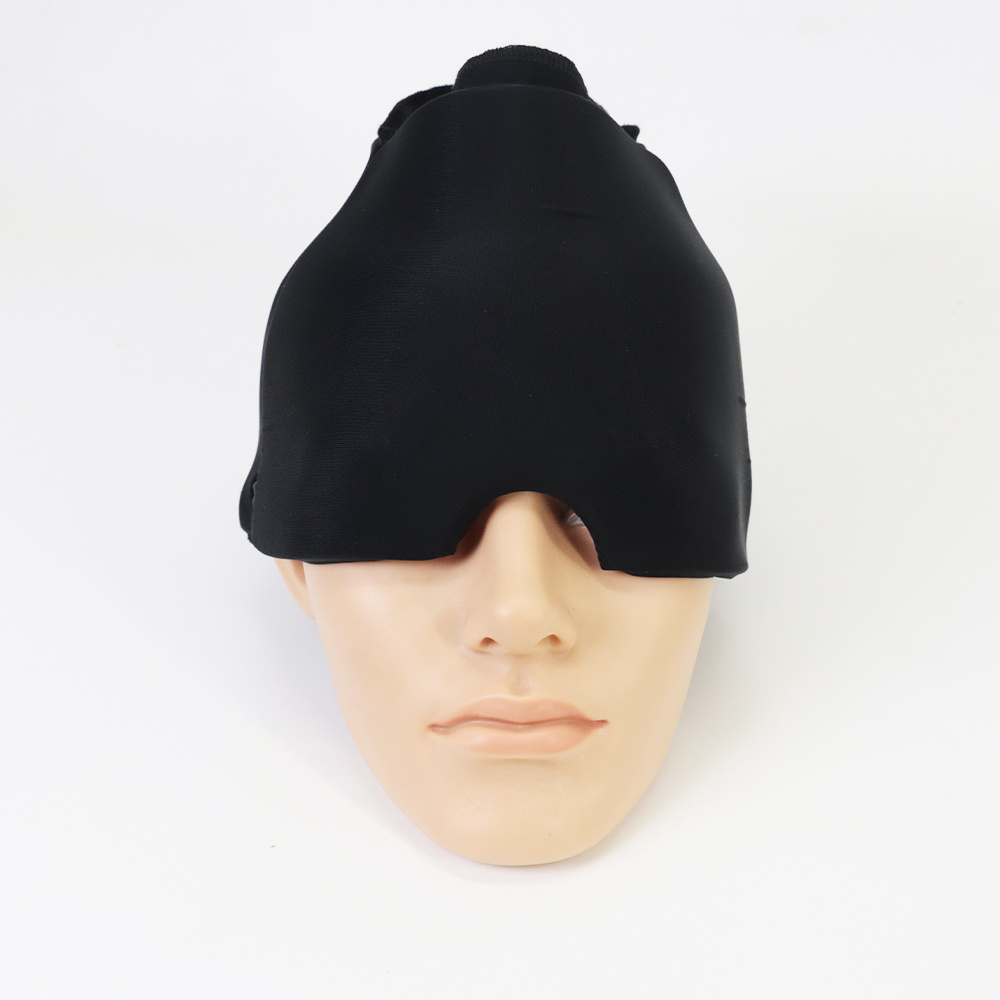 Migraine Relief Hat Cold Therapy Migraine Relief Products Comfortable Head Wrap Ice Pack Eye Mask For Puffy Eyes - Image 3