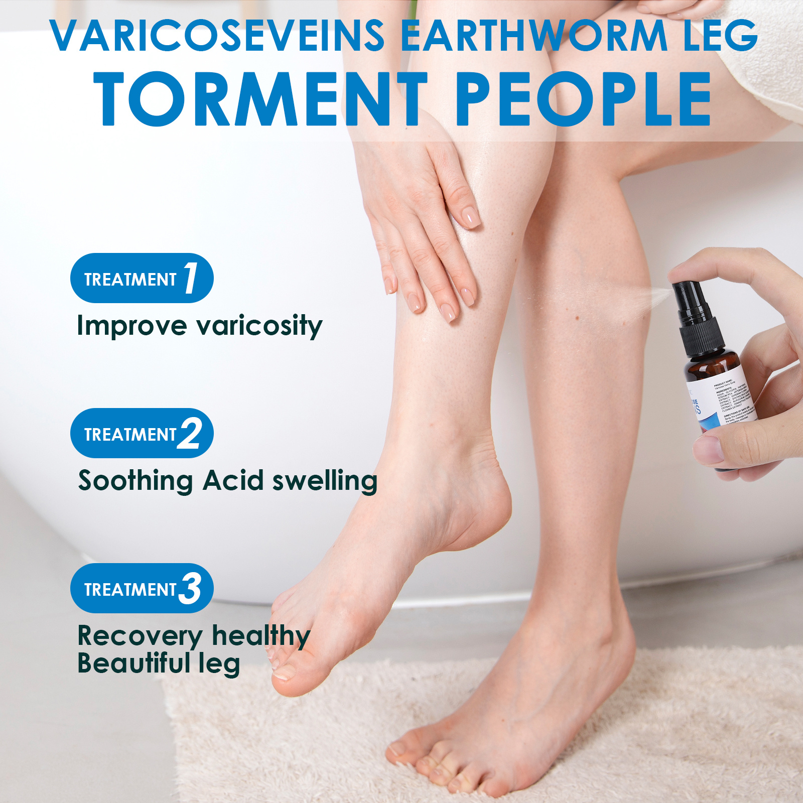 30ml Varicose Vein Spray Multi-Purpose Knee And Leg Care Spray Promote Blood Circulation - Image 3