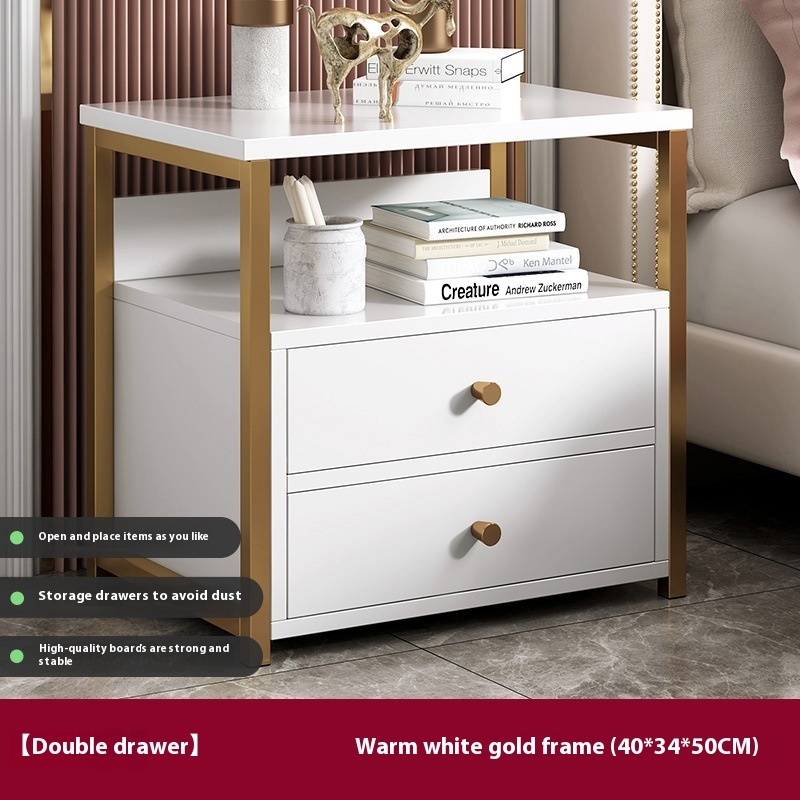 Multifunctional Bedroom Bedside Table Minimalist Bedside Storage Storage Cabinet - Image 5