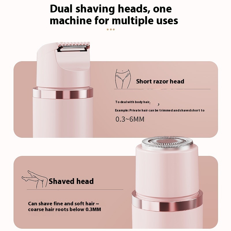 Dual-Head Electric Shaver Painless Women's Epilator Bikini Hair Removal Device Automatic Hair Trimmer Underarm Facial Lips Leg - Image 10