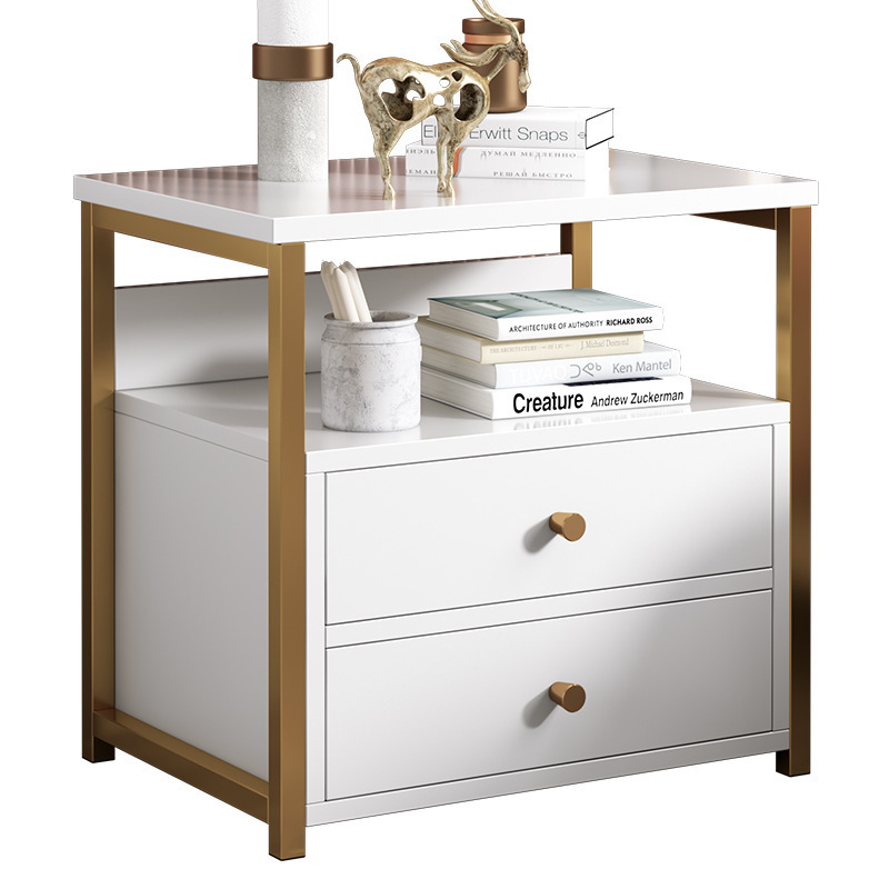 Multifunctional Bedroom Bedside Table Minimalist Bedside Storage Storage Cabinet - Image 10