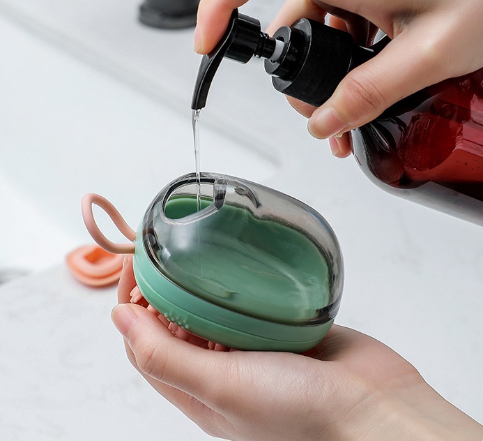 New 2 In 1 Pet Cat Dog Cleaning Bathing Massage Shampoo Soap Dispensing Grooming Brush Pets Supplies - Image 9